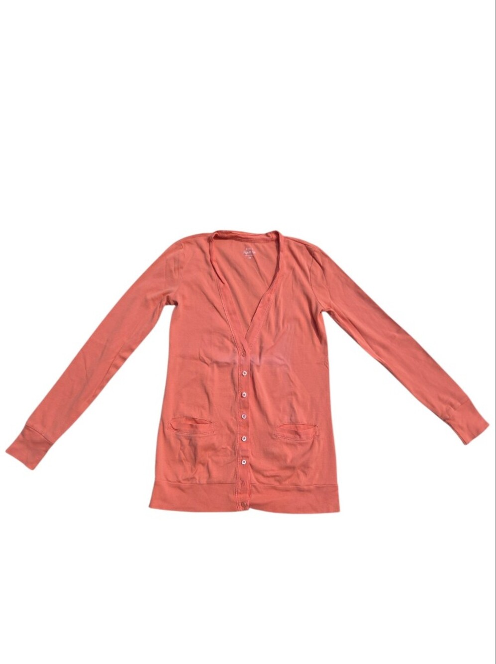 J. Crew Coral Cotton Cardigan. Size XS.